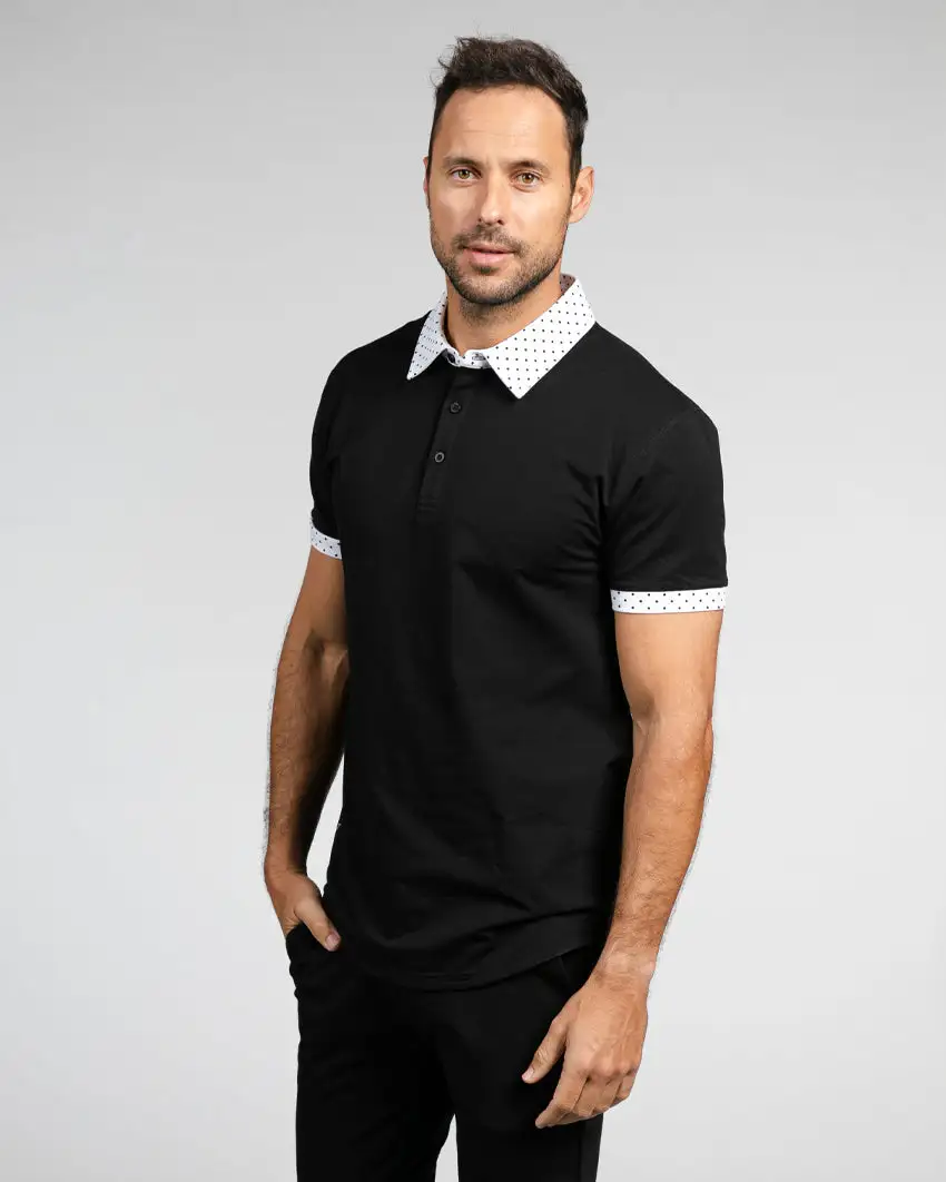Drop-Cut: Lux Dotted Polo