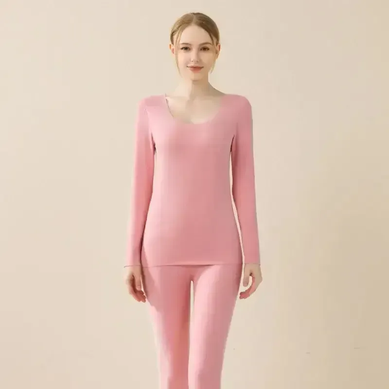 Winter Thermal Underwear Double Layer Warm Lingerie Suit