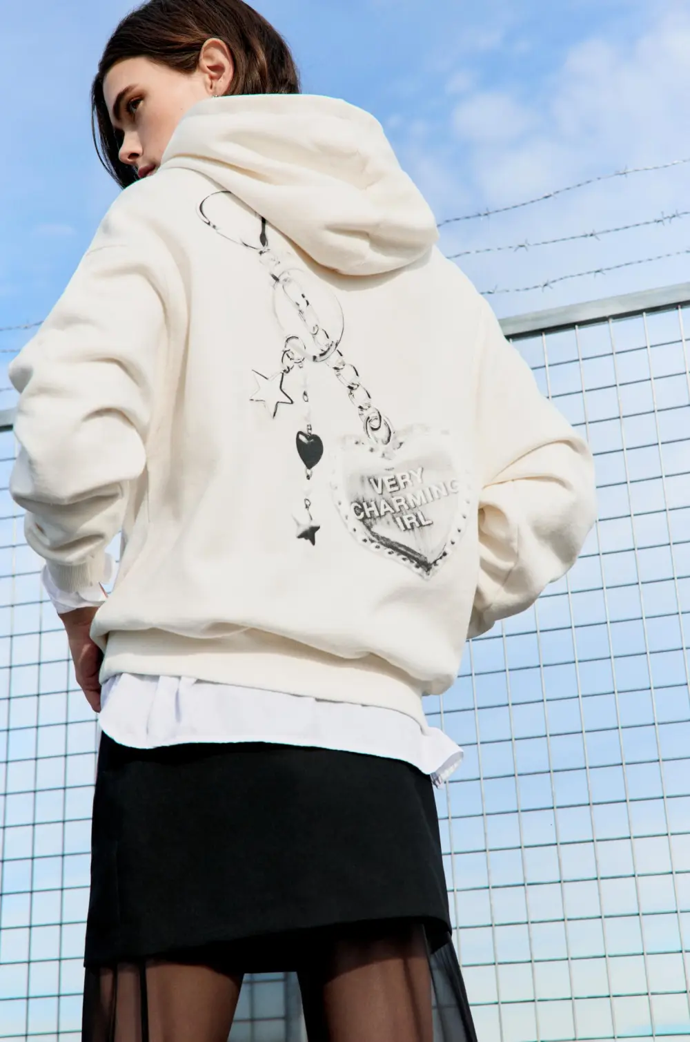 Sudadera capucha llavero corazón