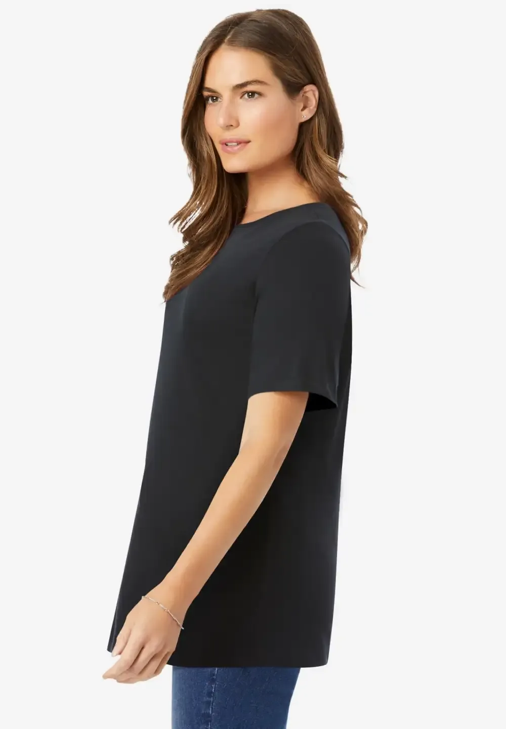Perfect Short-Sleeve Crewneck Tee