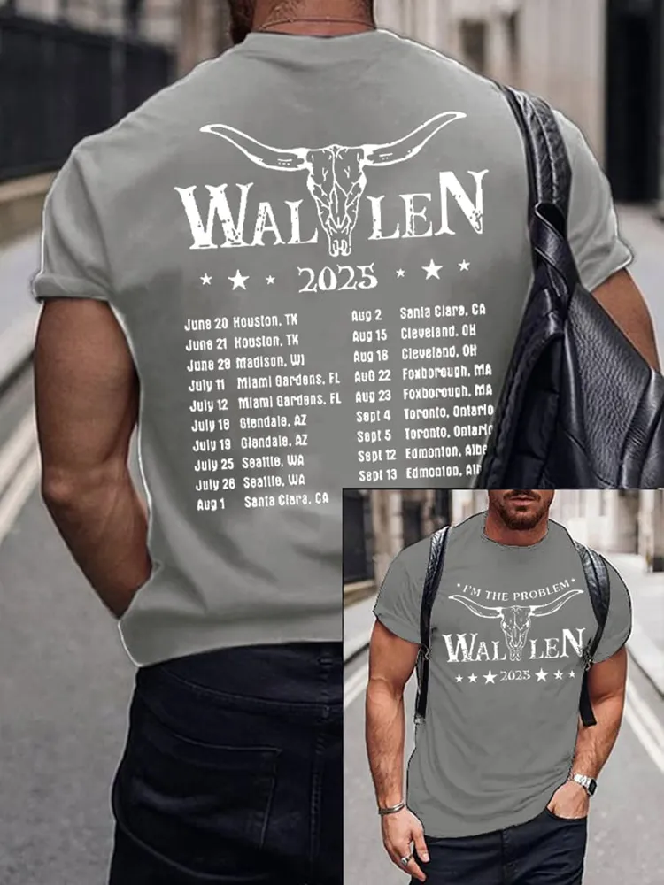 Wallen 2025 Double-Sided Printed Short-Sleeved T-Shirt