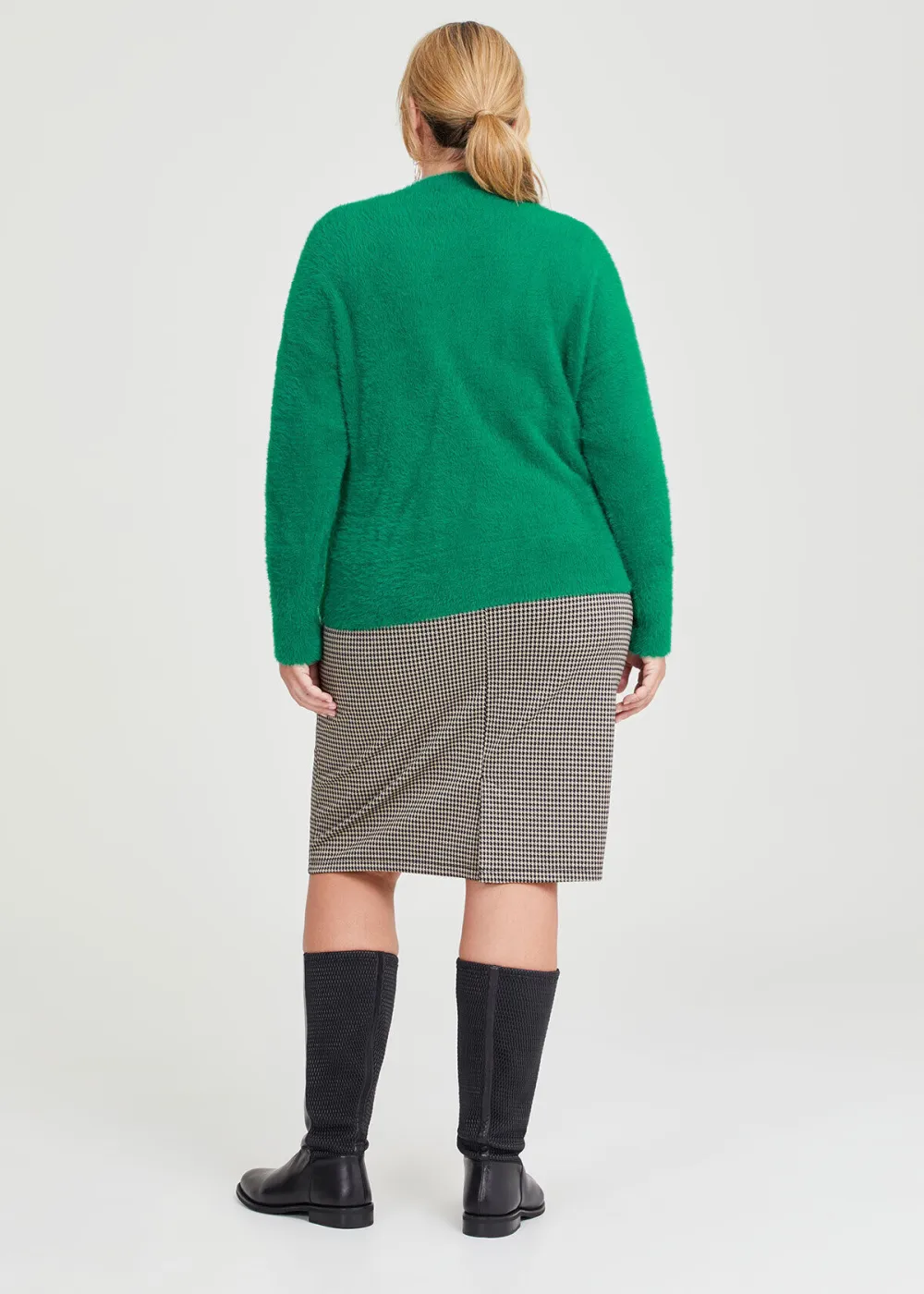 Mock Neck Seam Jumper