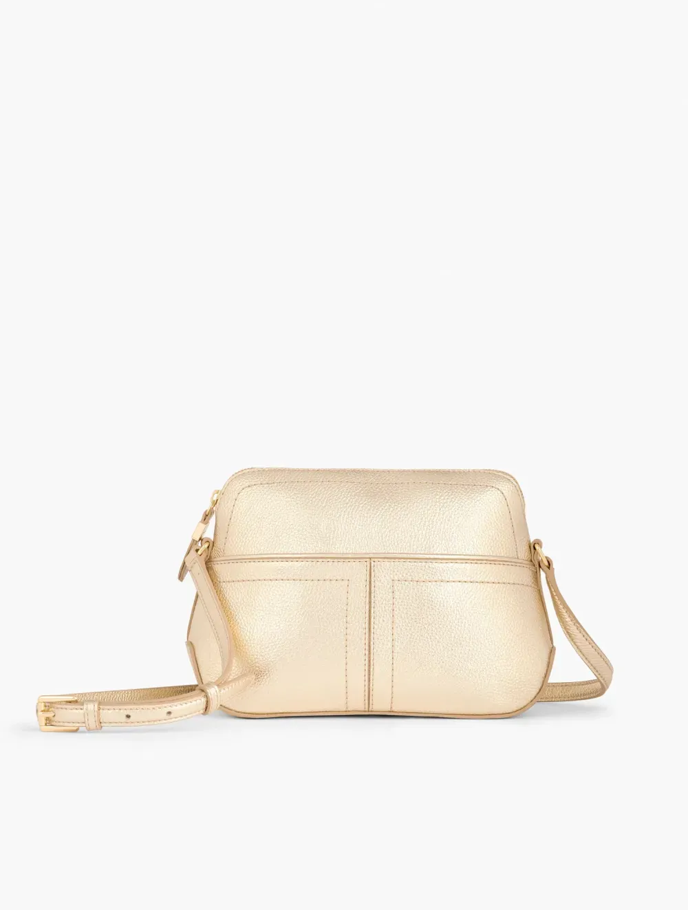 Ellis Leather Crossbody Bag - Metallic