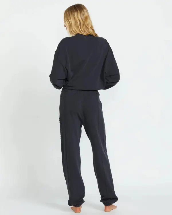 So Typical Elastic Waist Pants - Black Pebble