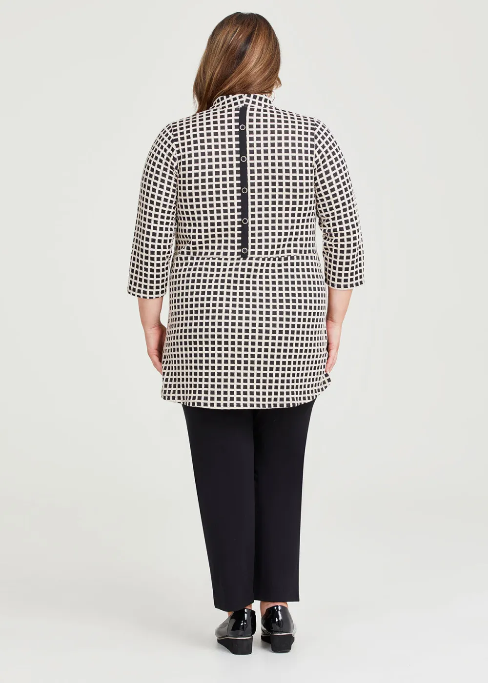 Button Detail Jacquard Top