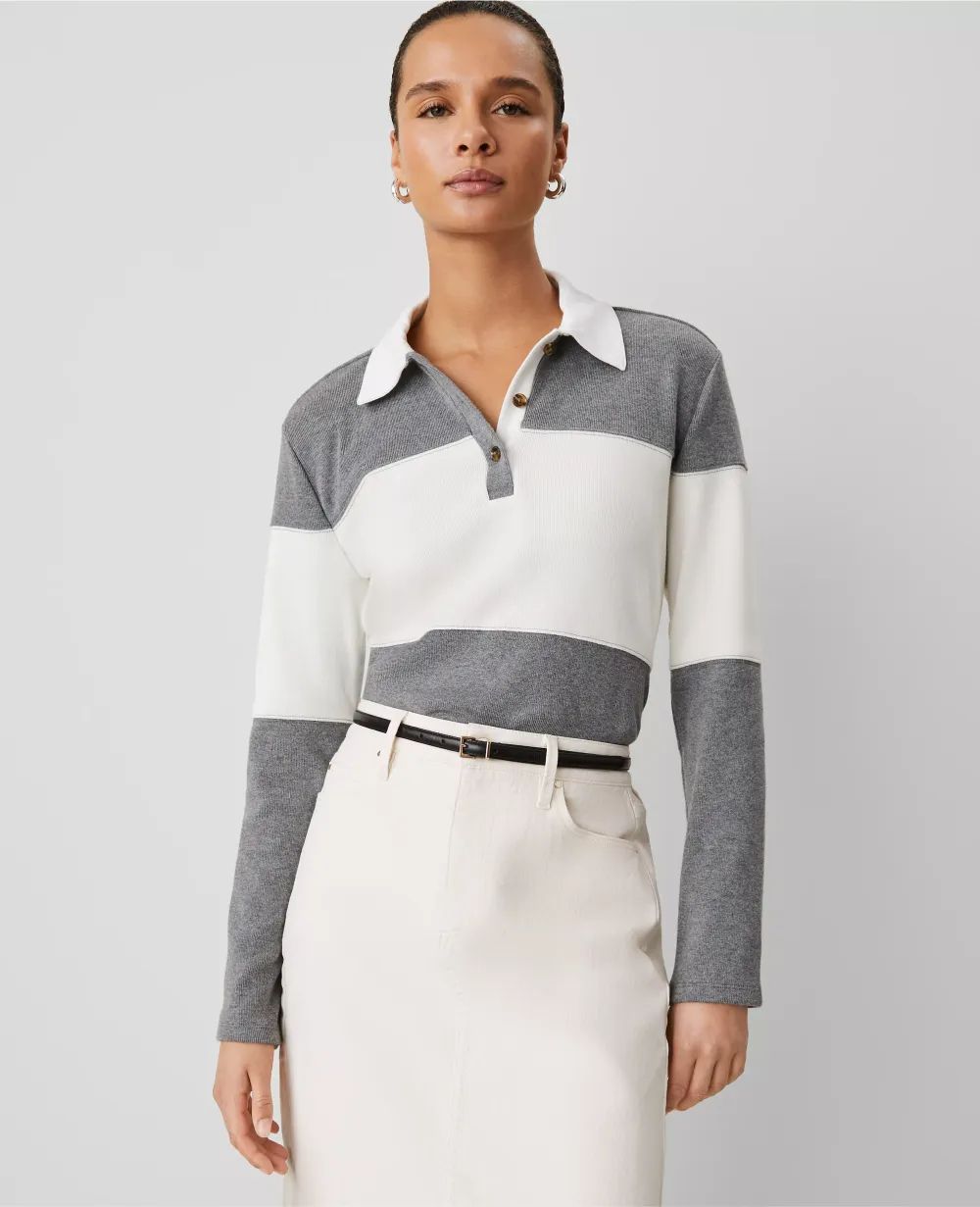 Weekend Collection Colorblock Polo Top