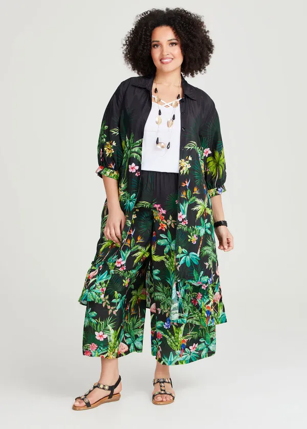 Mary Natural Palm Shirt Dress