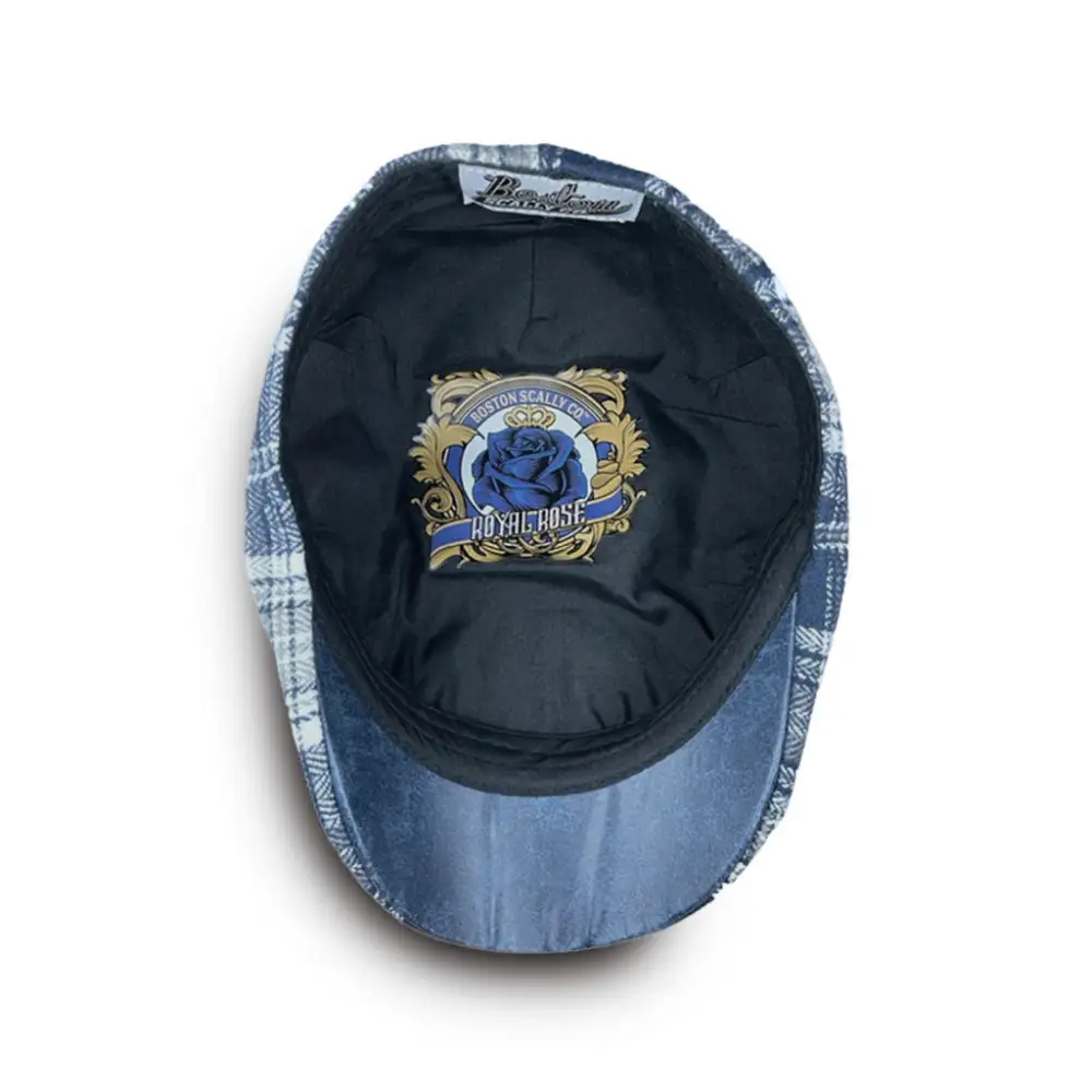 The Royal Rose Boston Scally Cap - Royal Plaid