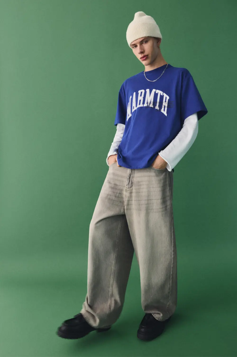 Super baggy washed finish jeans