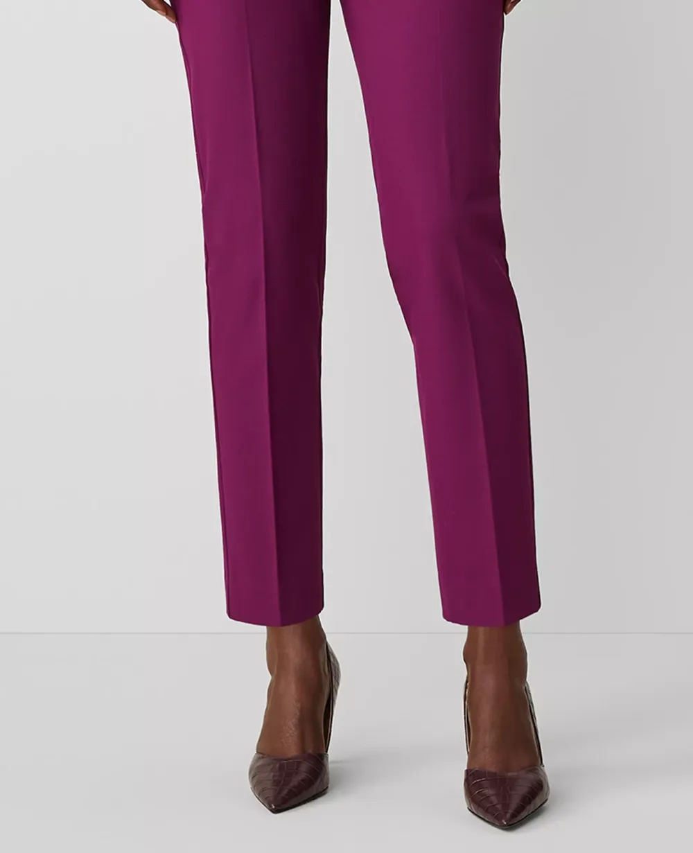 The Side Zip Ankle Pant In Bi-Stretch