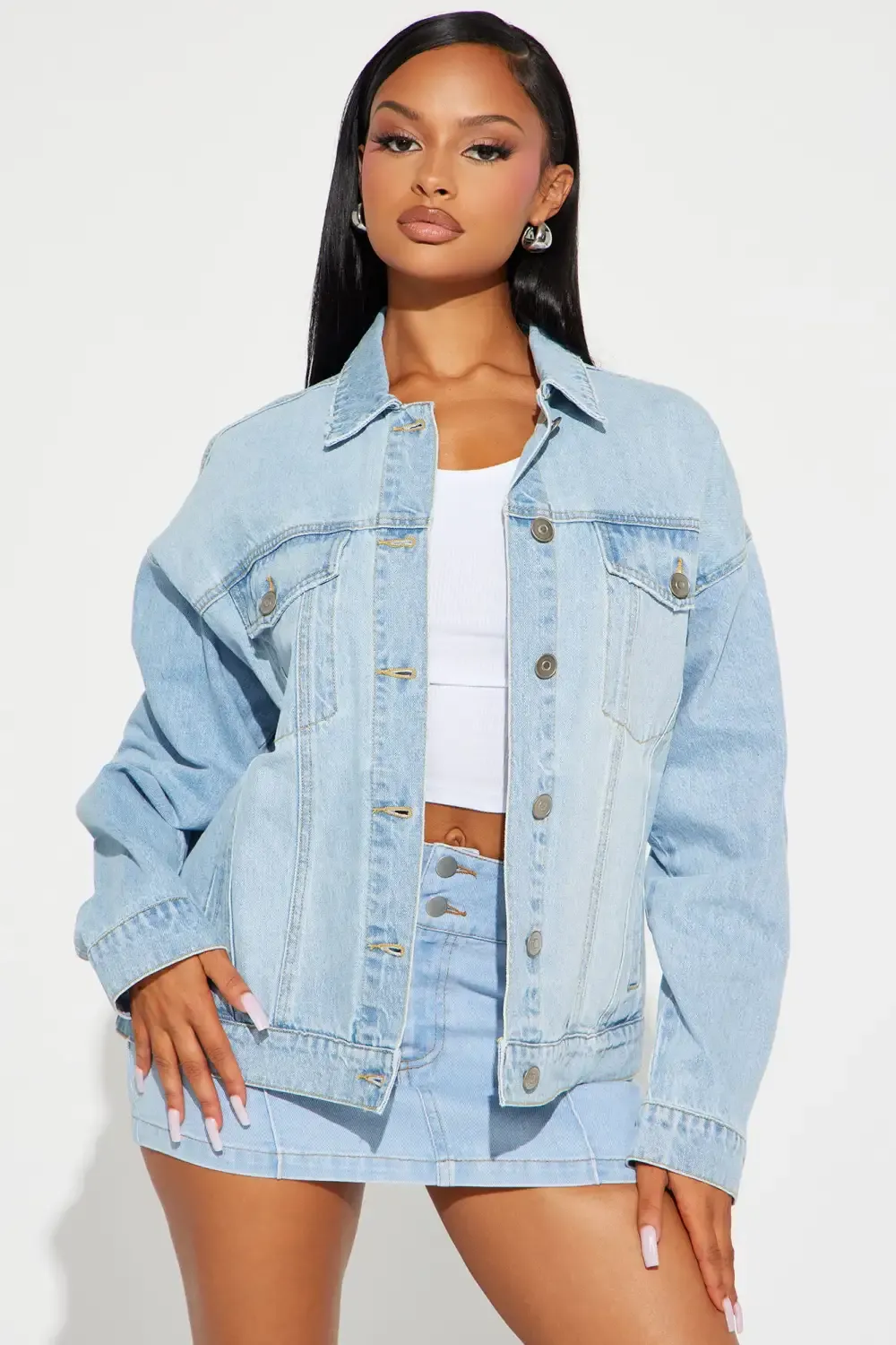 High Standards 90's Boyfriend Denim Trucker Jacket - Light Wash