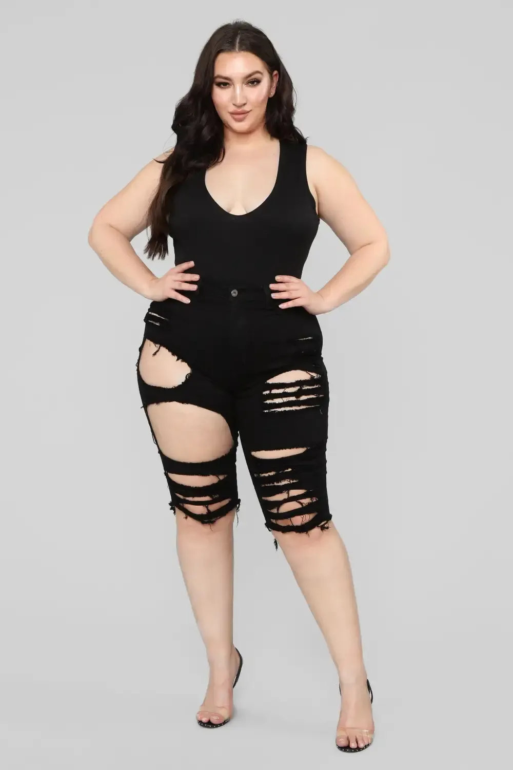 Taking The High Road Bermuda Shorts - Black