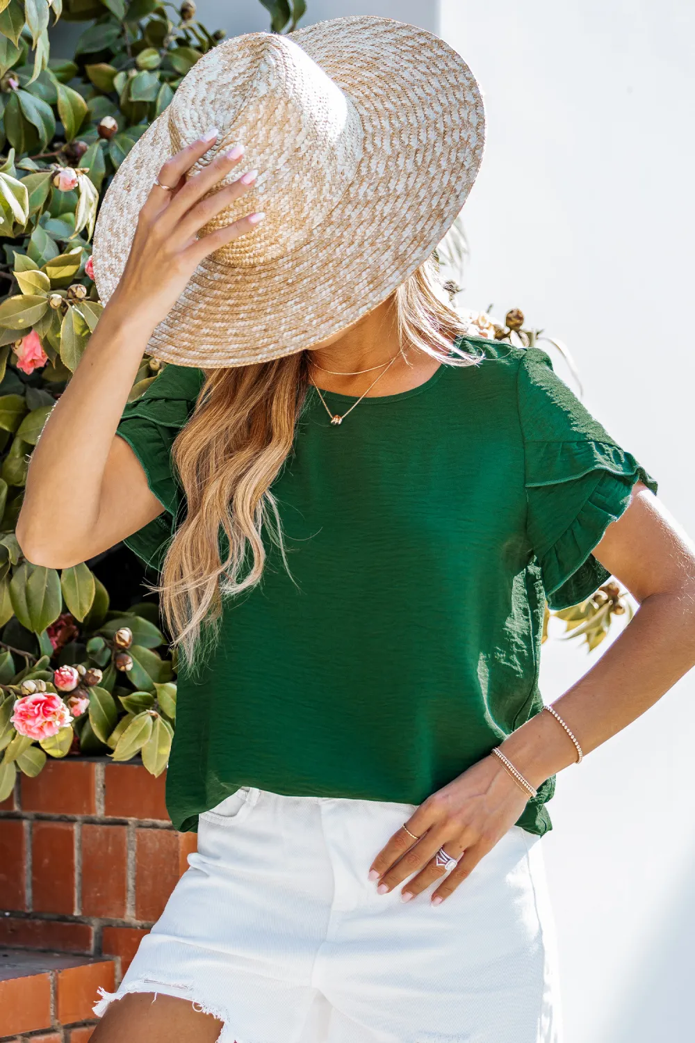 Leafy Glade Green Top