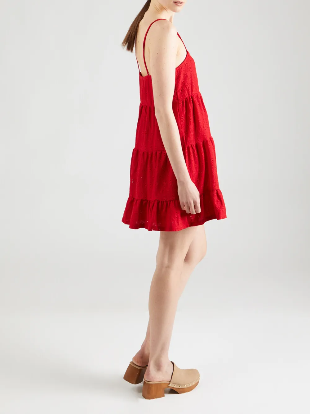 Plain Colored Casual Style Sleeveless Dress