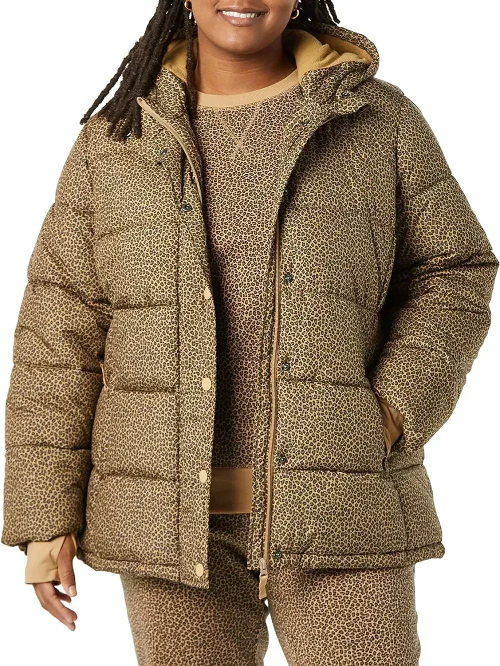 Women's Heavyweight Long-Sleeve Hooded Puffer Coat (Available in Plus Size)