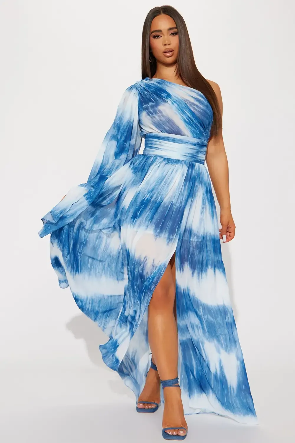 Daniella Maxi Dress - Blue/combo