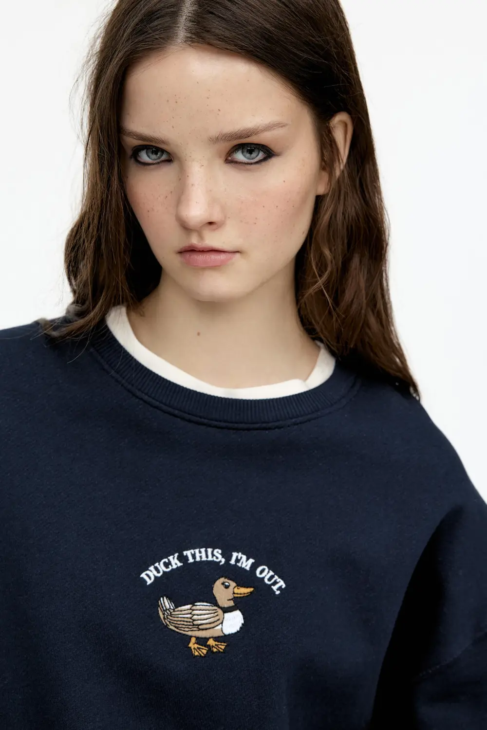 Sudadera gráfico pato