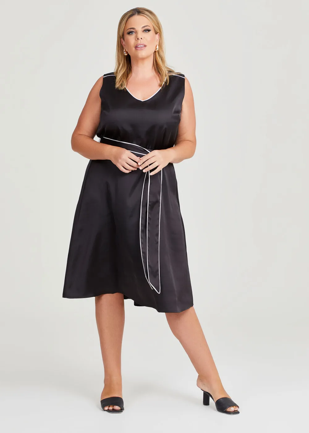 Gia Matt Satin Work Dress