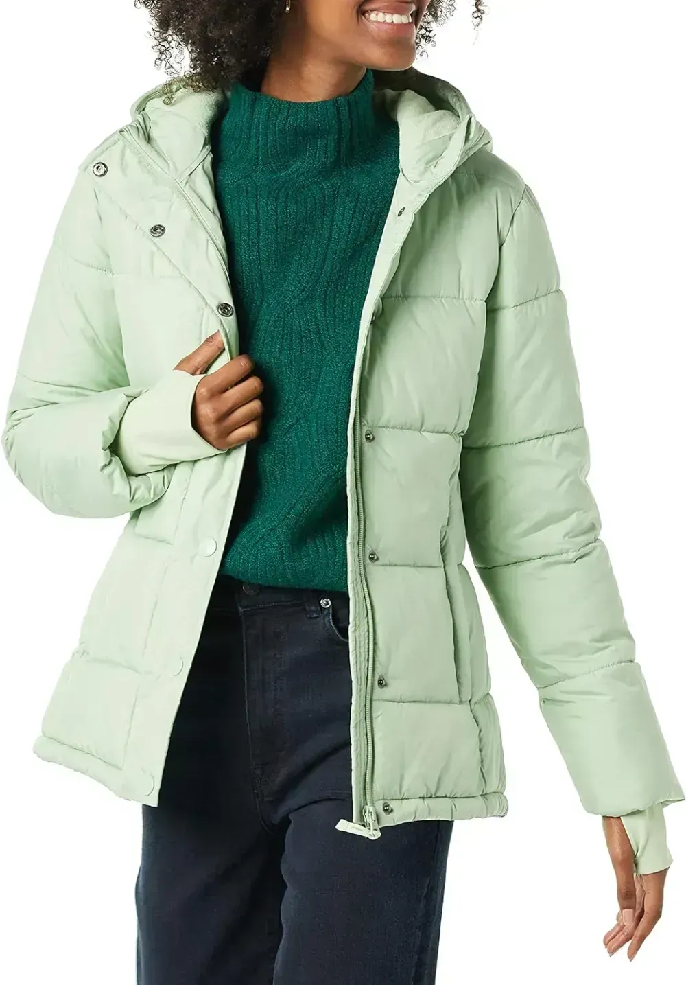 Women's Heavyweight Long-Sleeve Hooded Puffer Coat (Available in Plus Size)