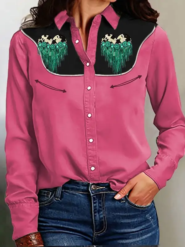 Women's Western Print Shirt