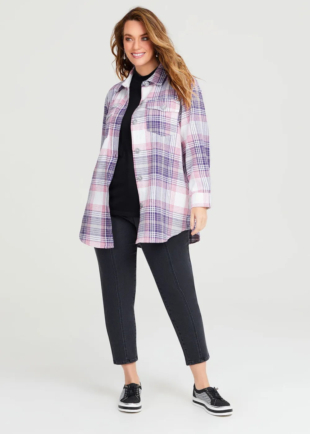 Wool Bamboo Mock Neck Top