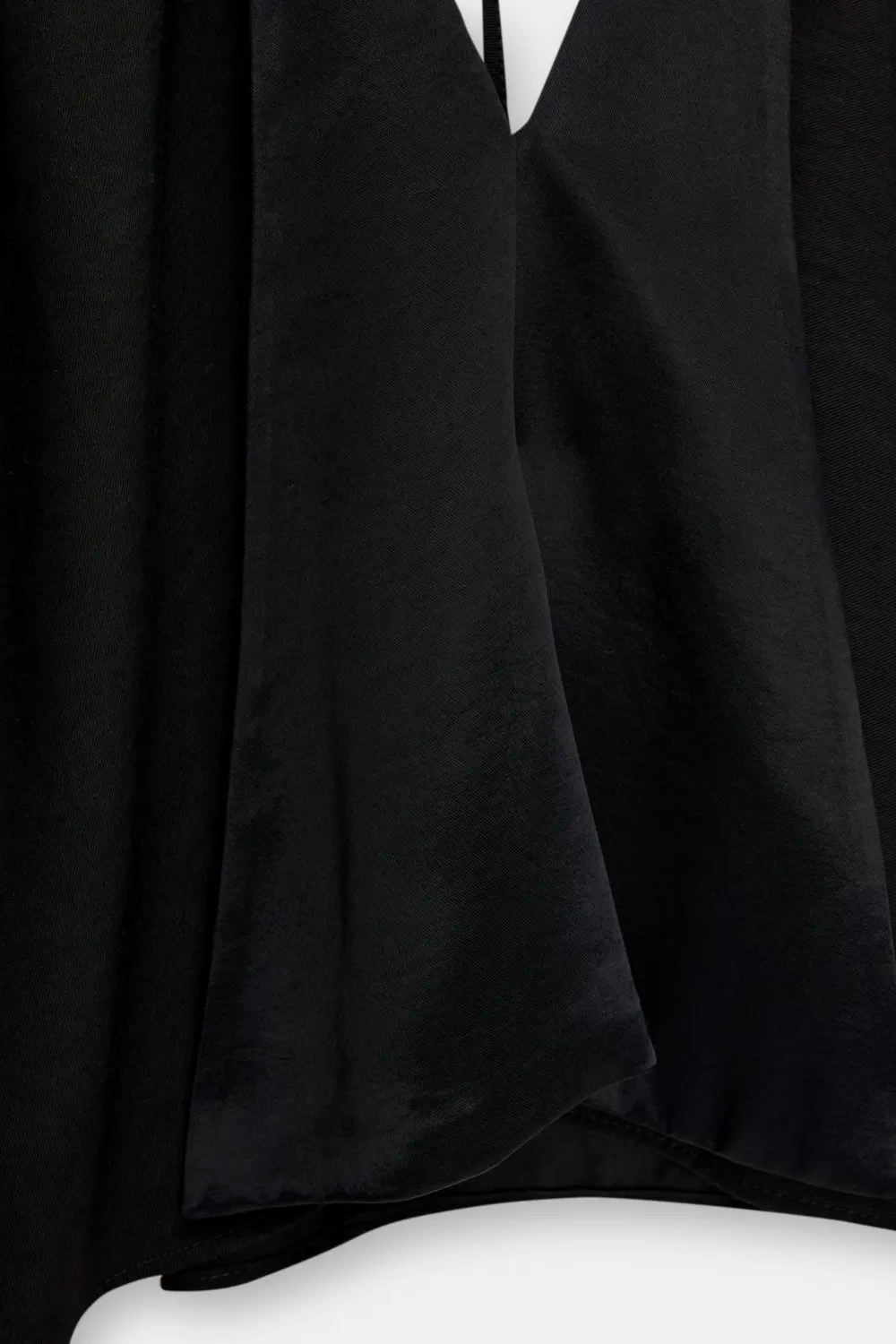 Satin top with lapels