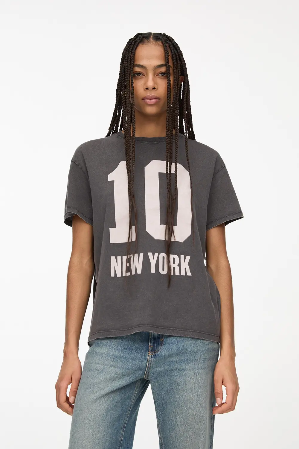 Camiseta varsity gráfico número