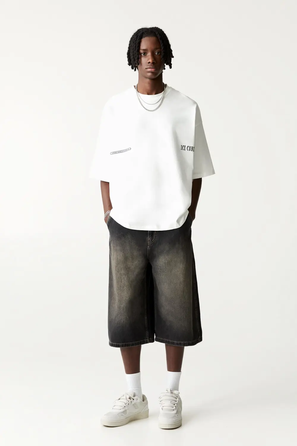 “Ice Cube” white T-shirt