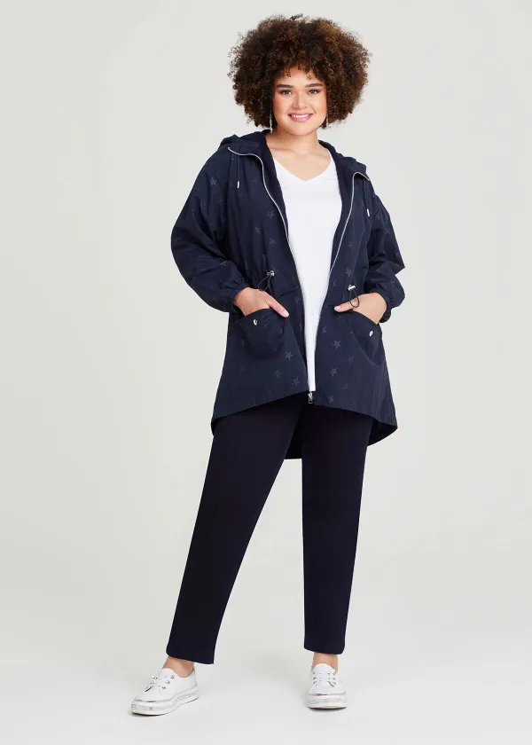 Star Print Zip Jacket