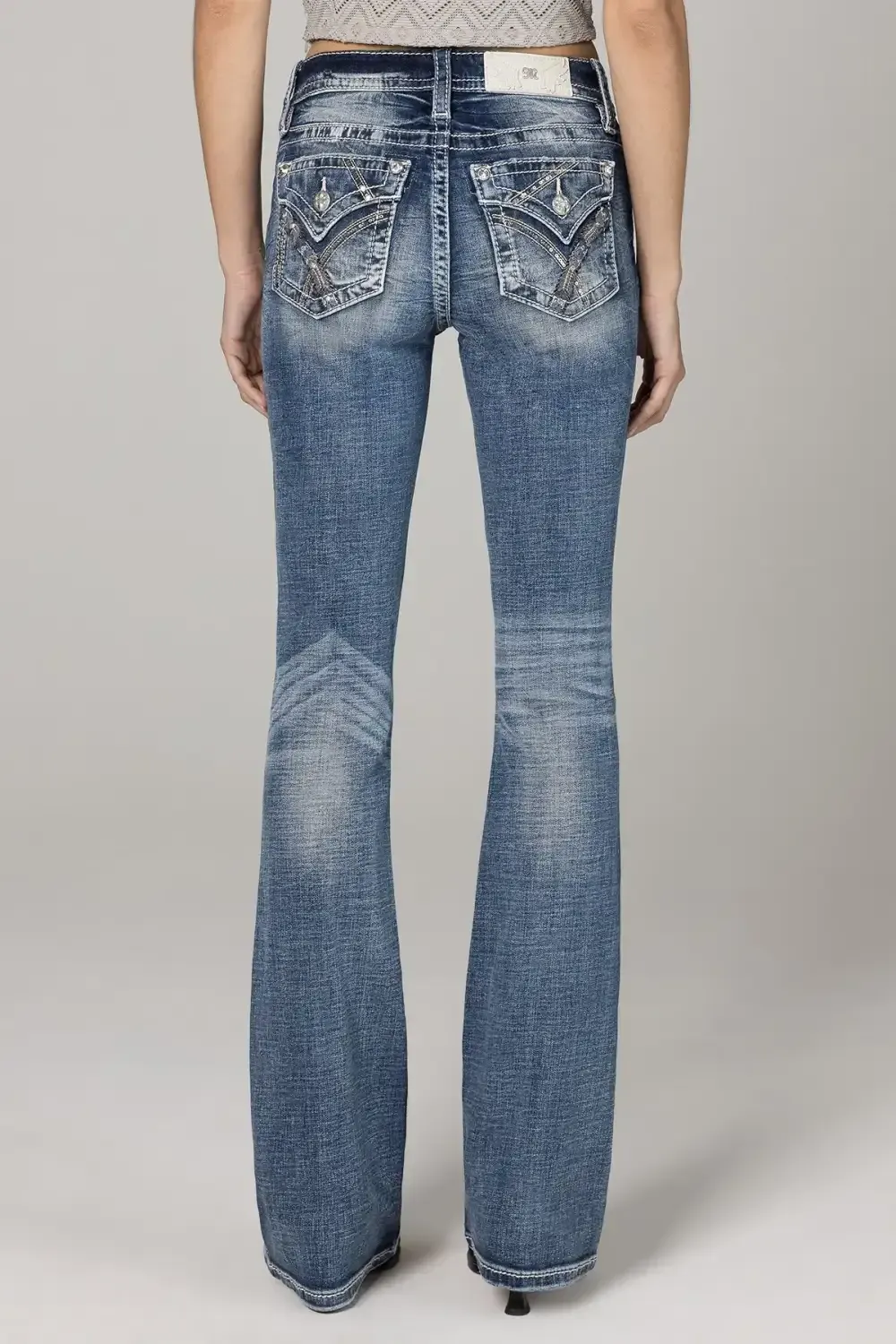 Sequin Road Bootcut Jeans