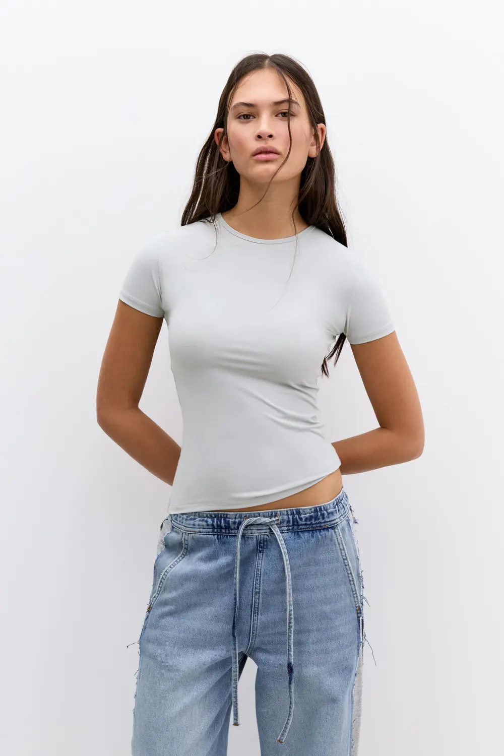 Camiseta poliamida manga corta