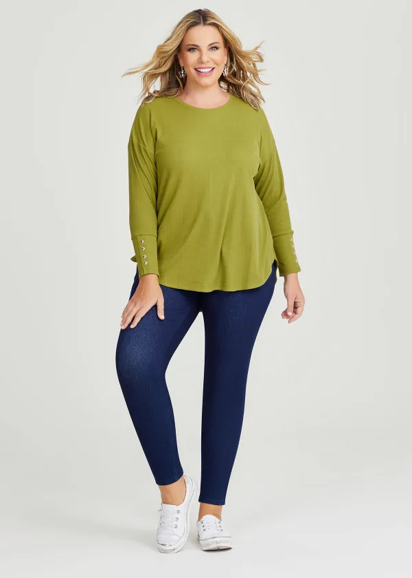 Rib Hi-lo Top
