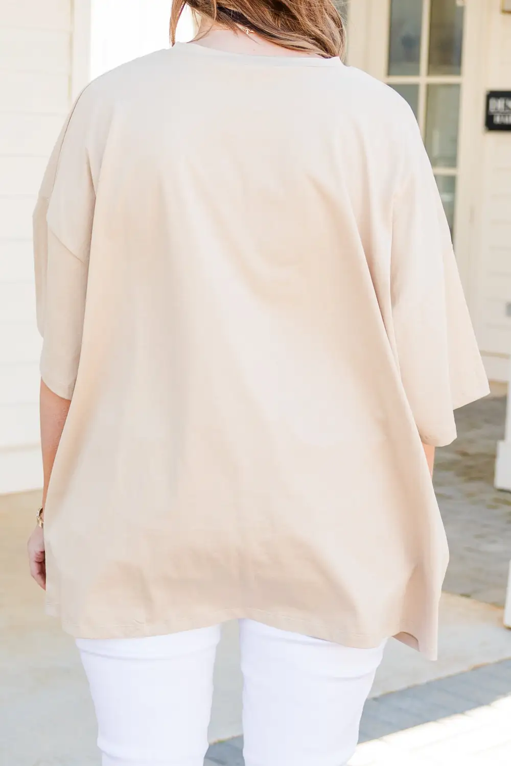 My Favorite Mama Boyfriend Tee, Light Mocha