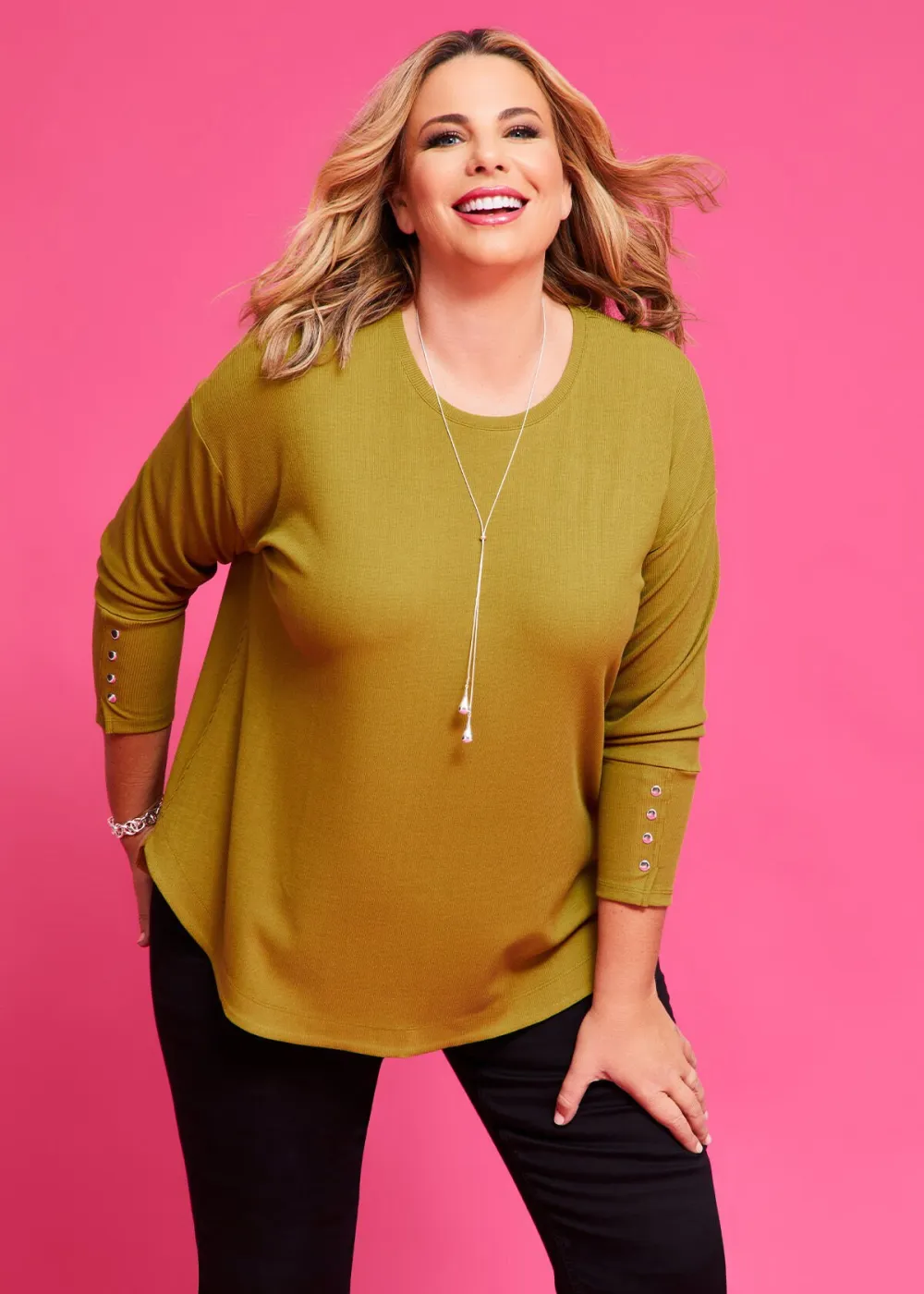Rib Hi-lo Top