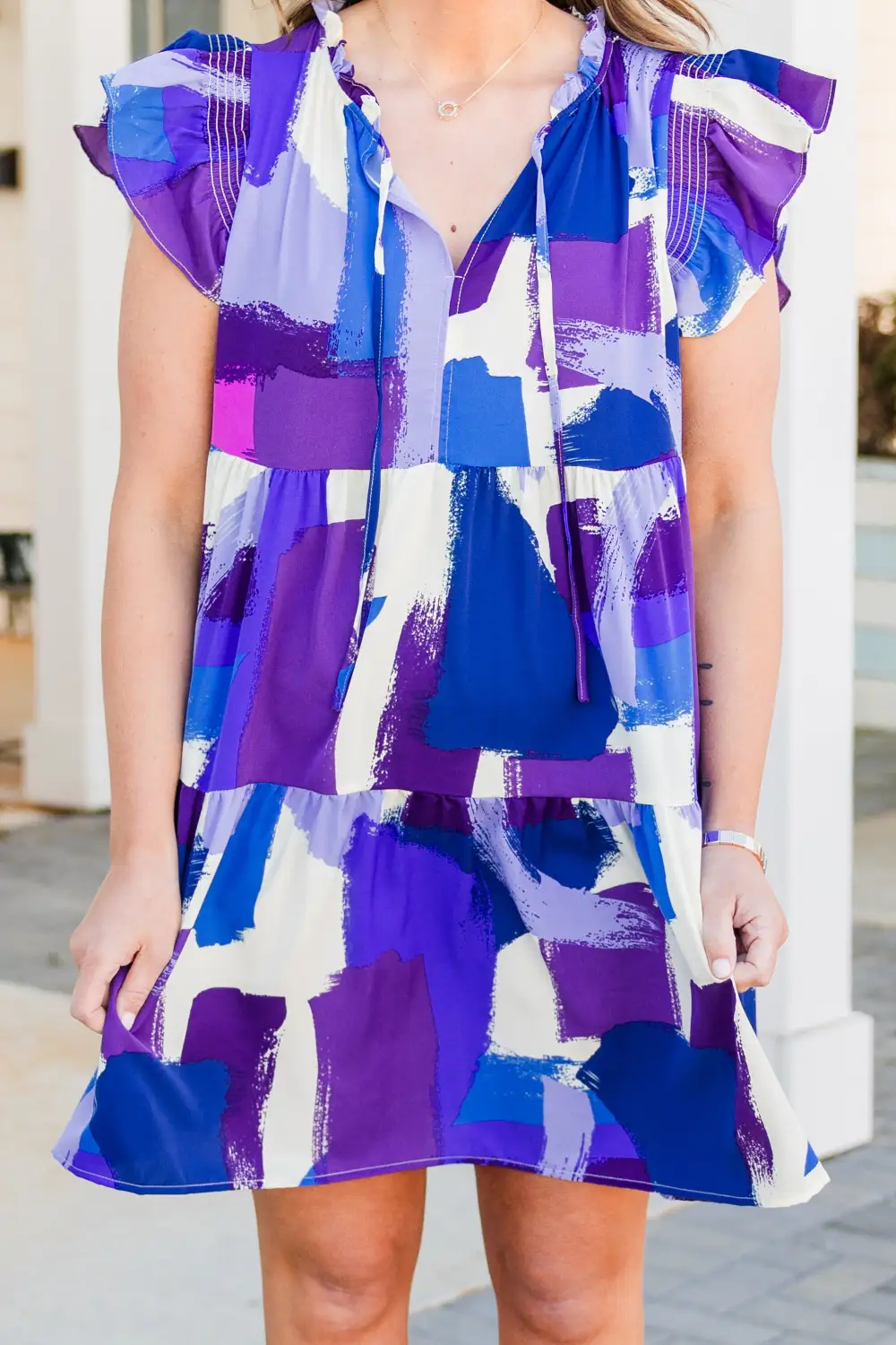 Paint A Picture Dress, Lilac