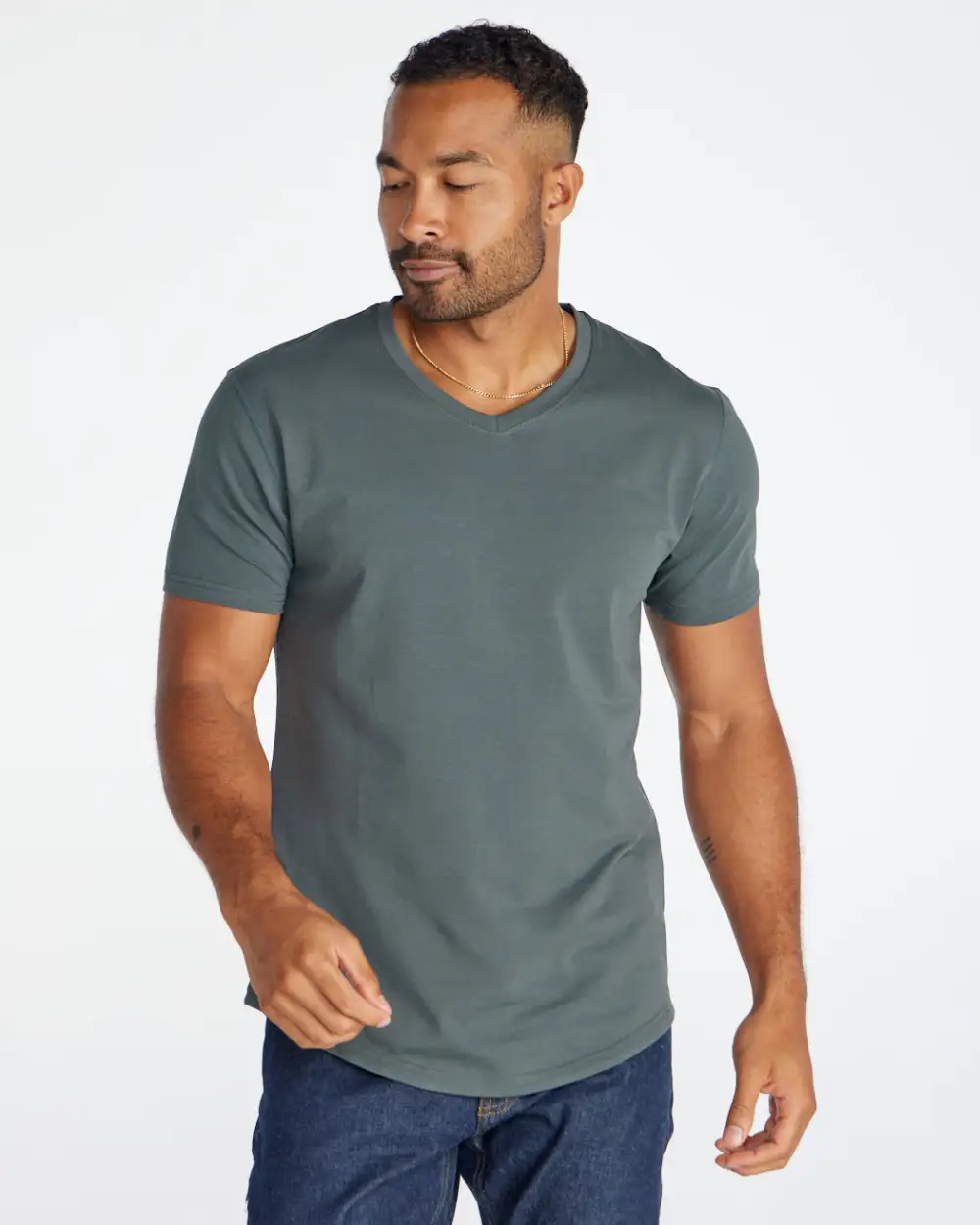 Drop-Cut V-Neck: Lux