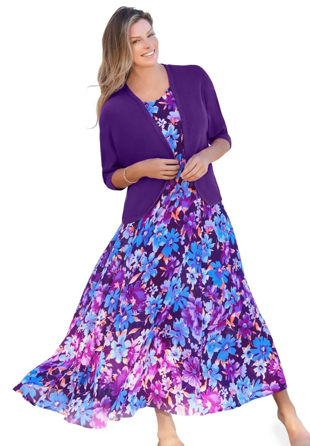 Sleeveless Crinkle Dress