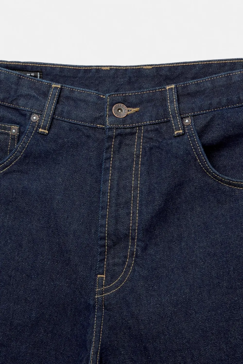 Baggy denim Bermuda shorts