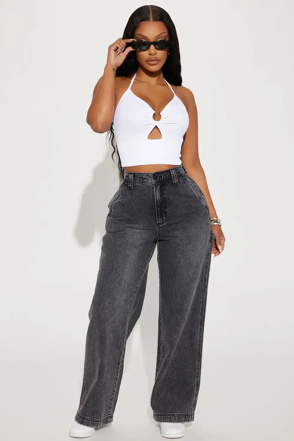 Go For It Non Stretch Utility Jean - Black Wash