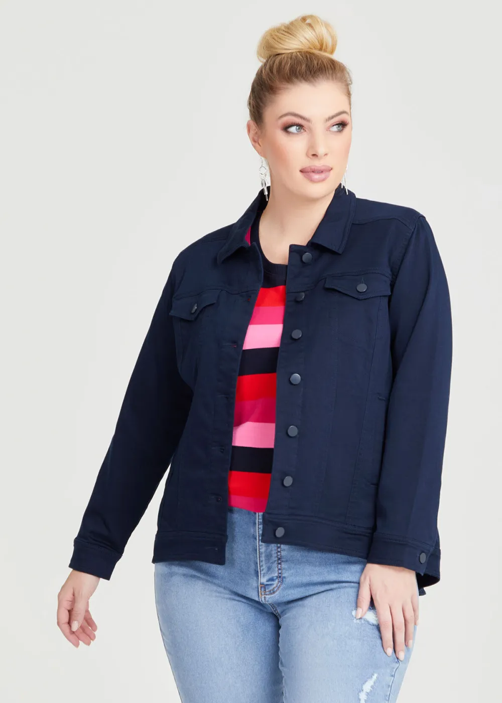 Coloured Best Fit Denim Jacket