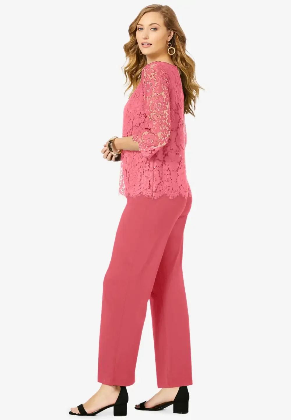 Popover Lace Jumpsuit
