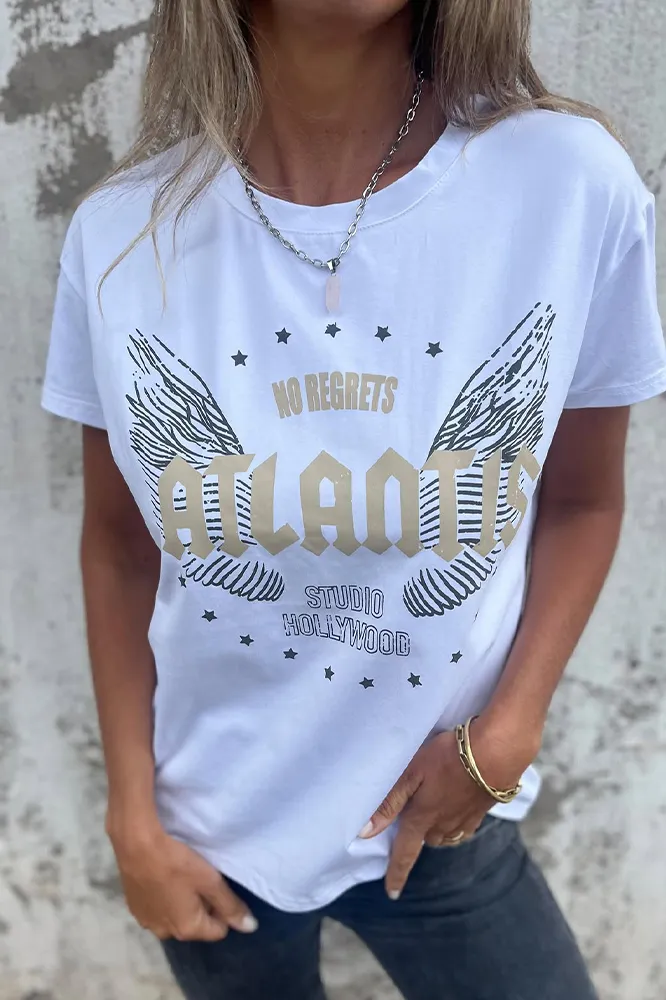 Women's cartoon pattern T-shirt