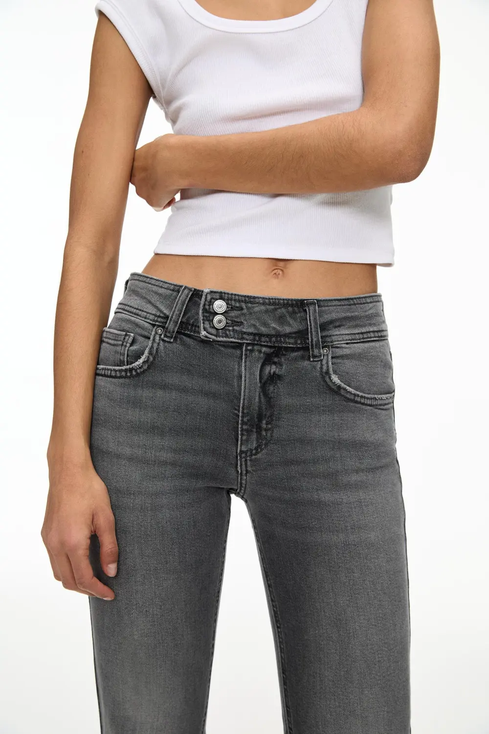 Jeans bootcut tiro bajo