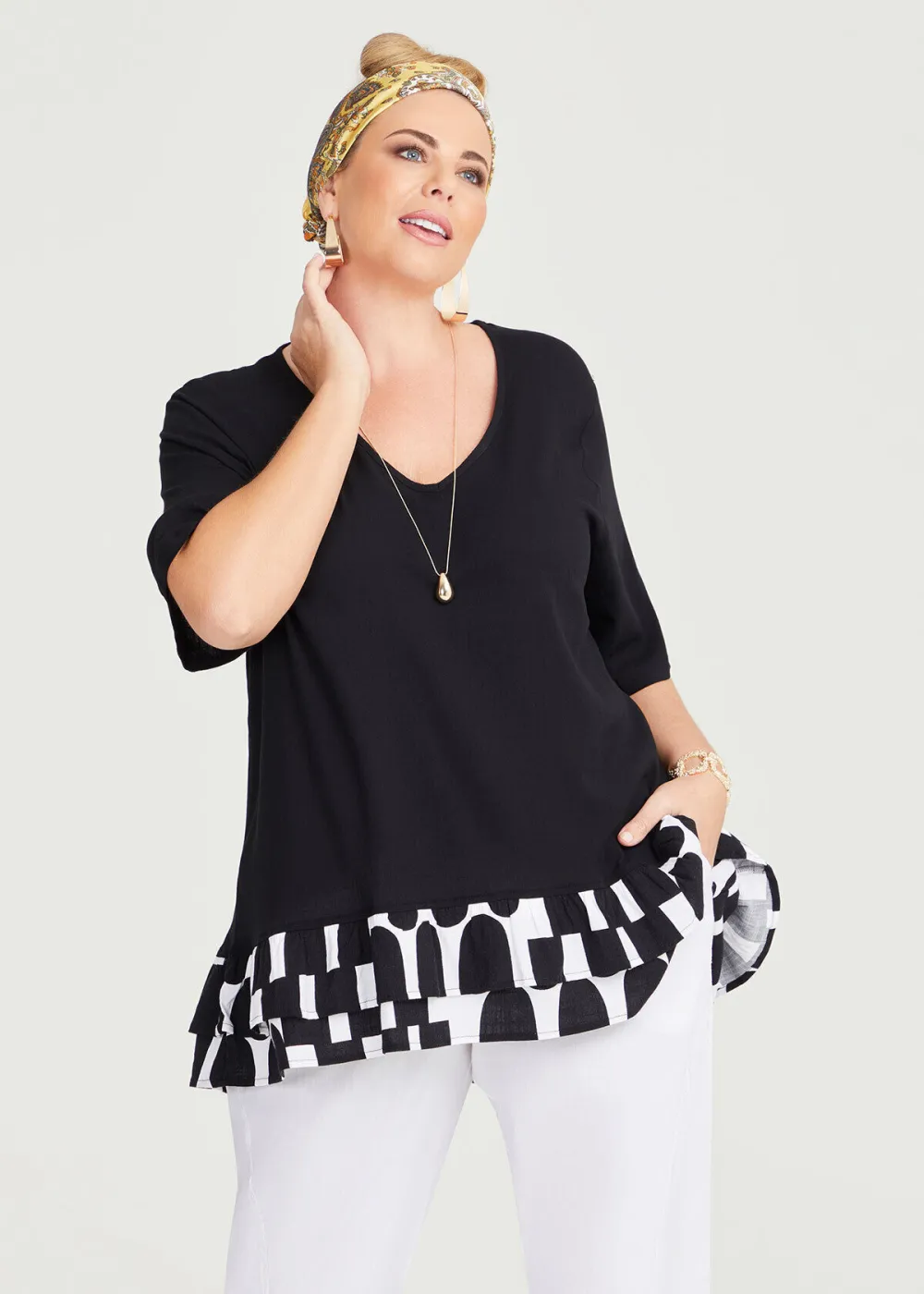 Natural Retro Revival Top