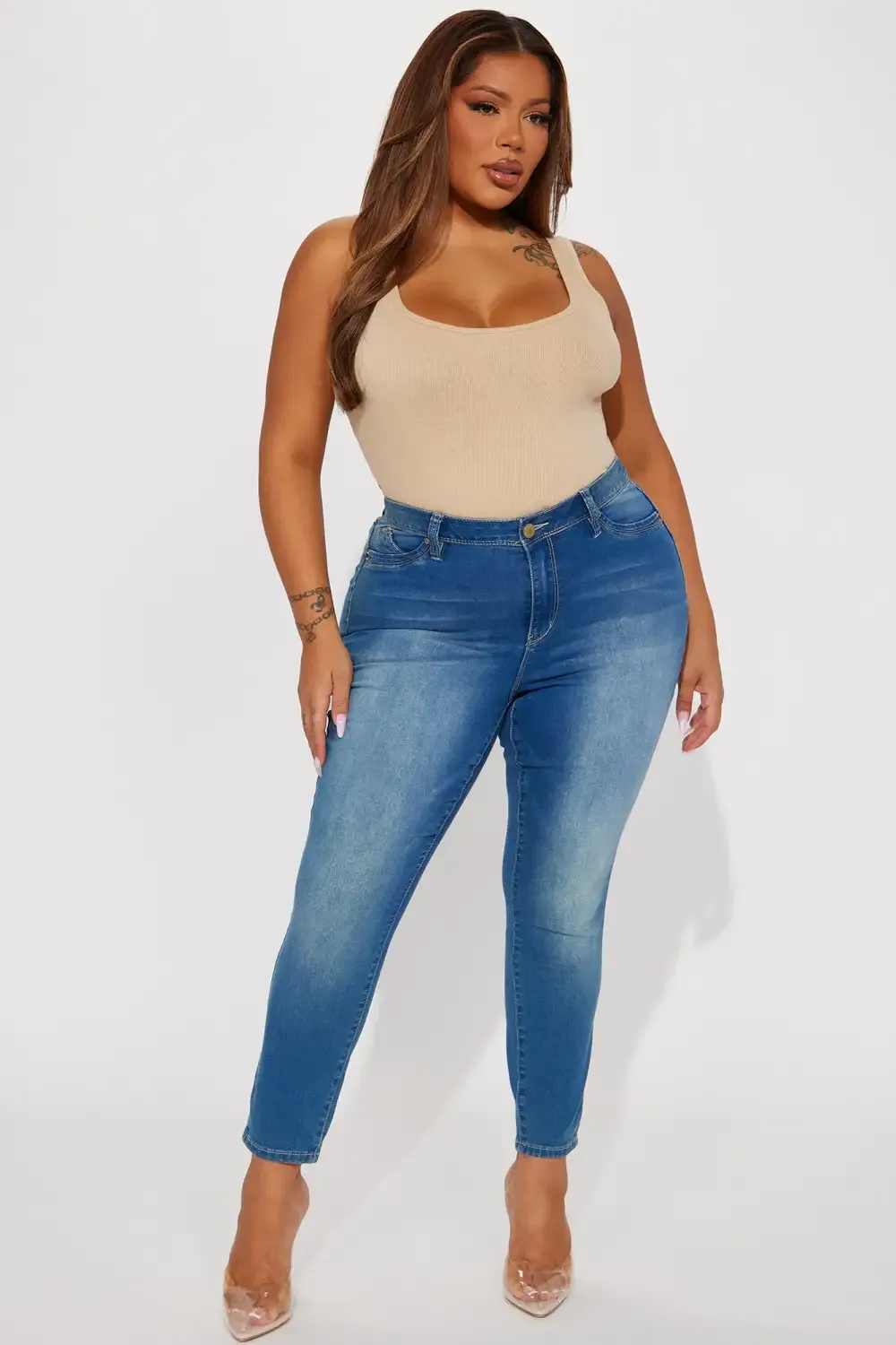 Squat Like That Booty Lifting Jeans - Medium Blue Wash