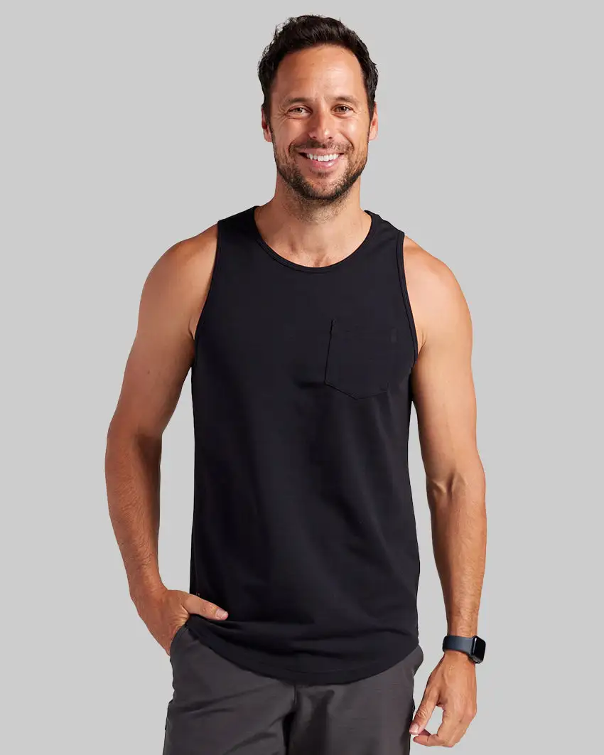 Lux Drop-Cut Pocket Tank