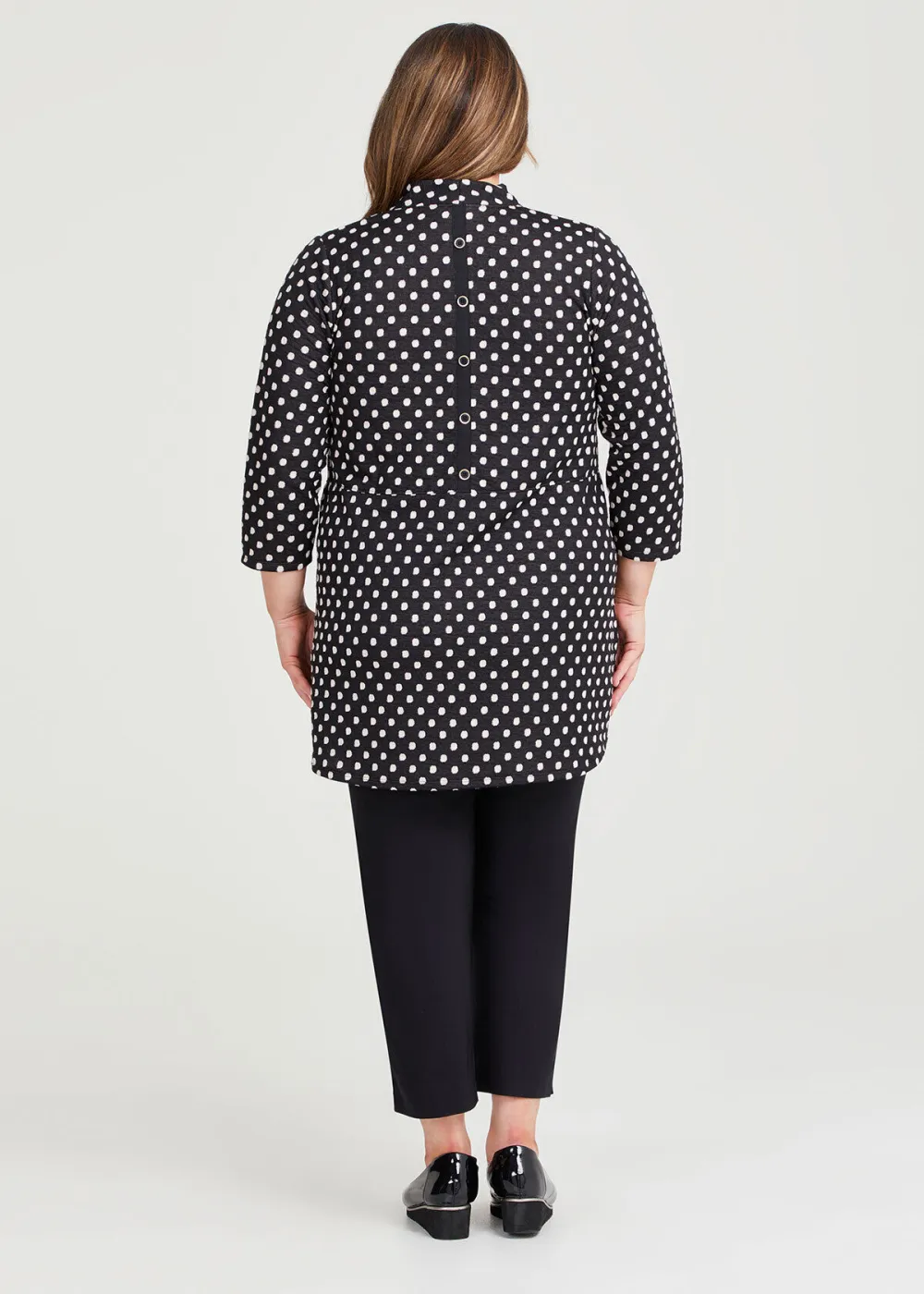 Button Detail Jacquard Top