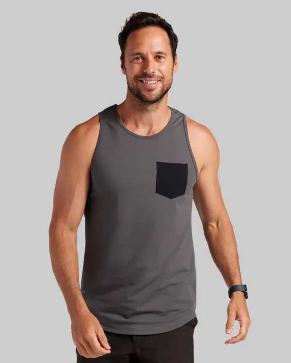 Lux Drop-Cut Pocket Tank