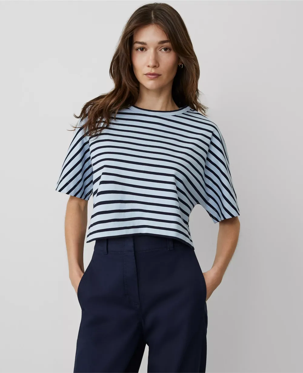 Weekend Collection Striped Dolman Tee
