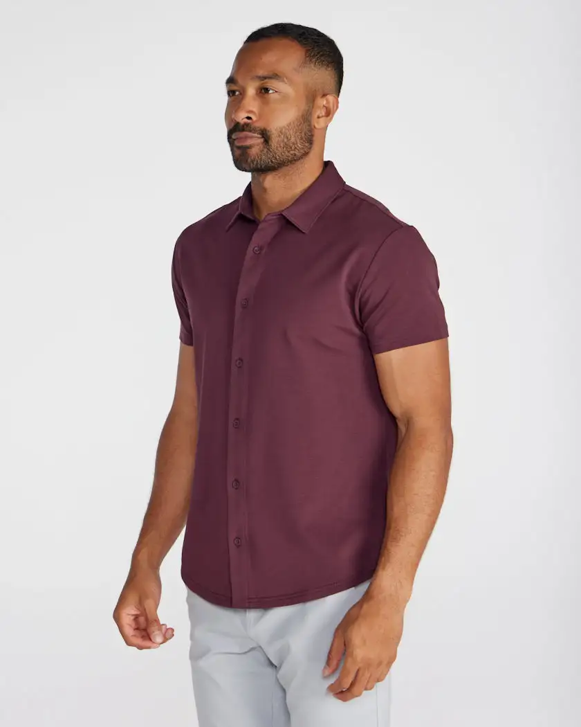Lux Short Sleeve Button Down